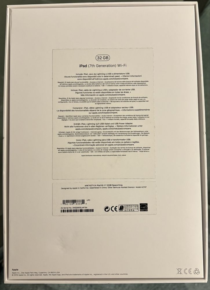 Ipad 7.ª GEN 32GB