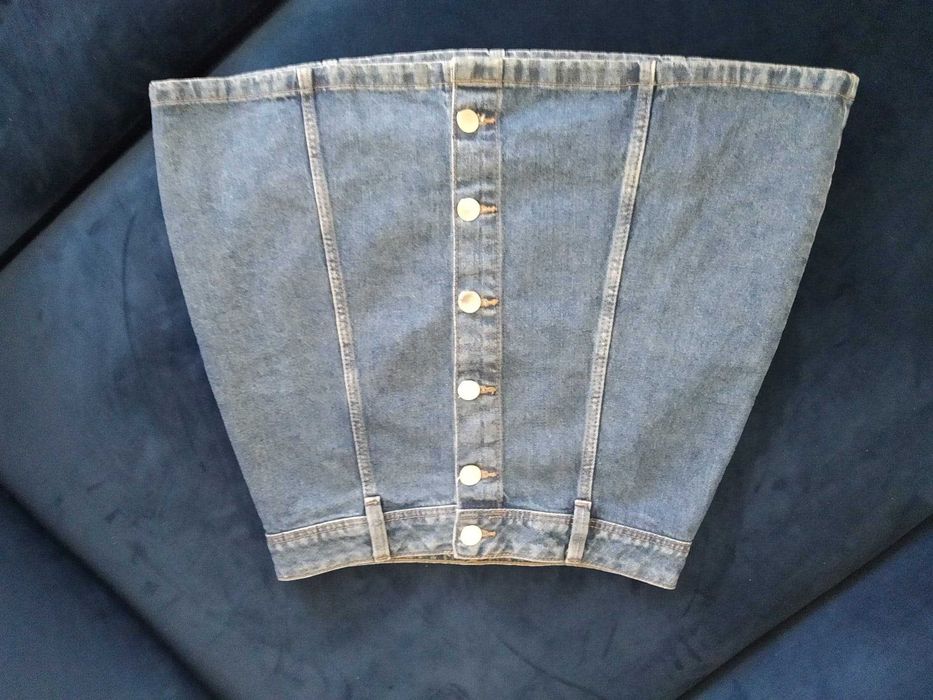 spódniczka jeansowa na guziki XS