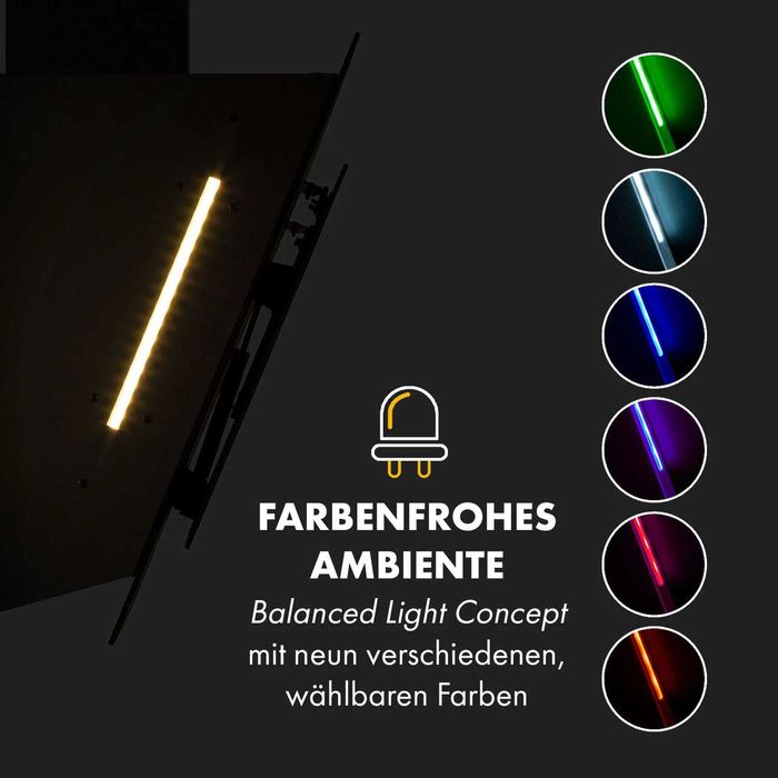 Вытяжка кухонная наклонная витяжка кухонна Klarstein Mirage 90