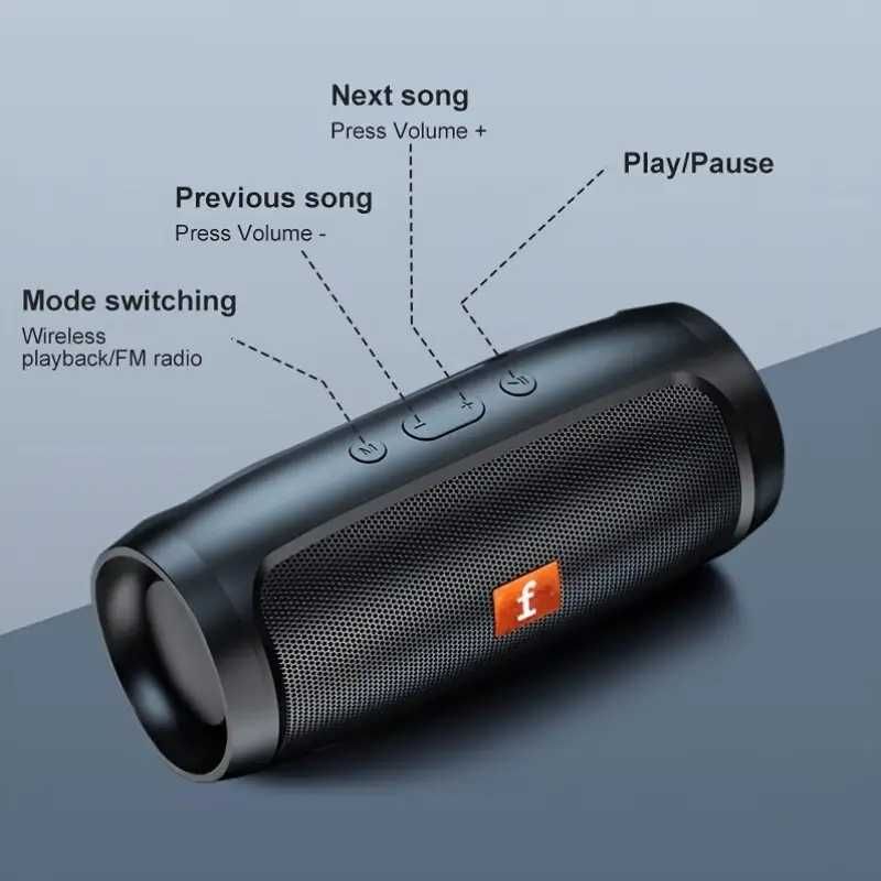Głośnik bluetooth stereo 2x5w 800mAh microSD USB