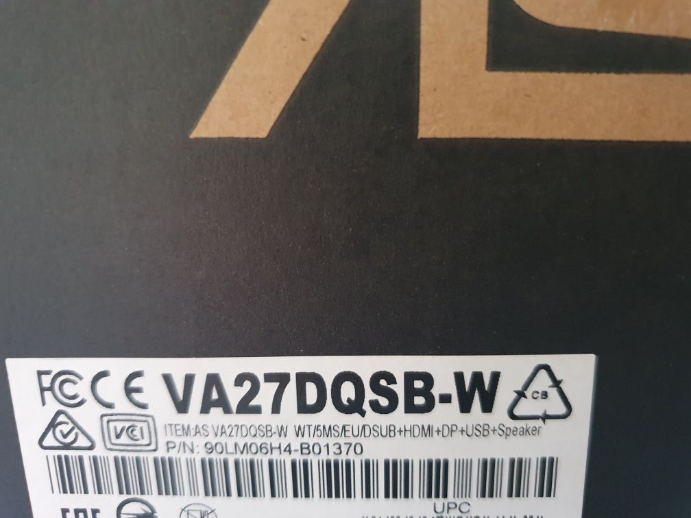 Monitor LED Asus VA27DQSB-W