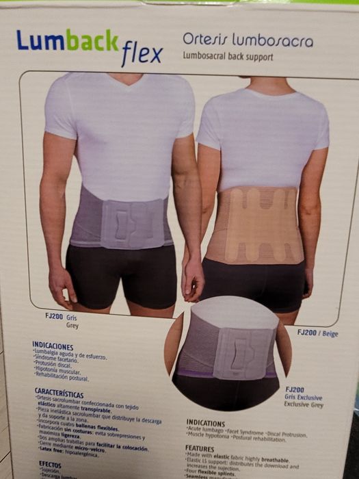 NOWA Orteza pas wysoki na kręgosłup EMO LUMBACK FJ200 DLS230