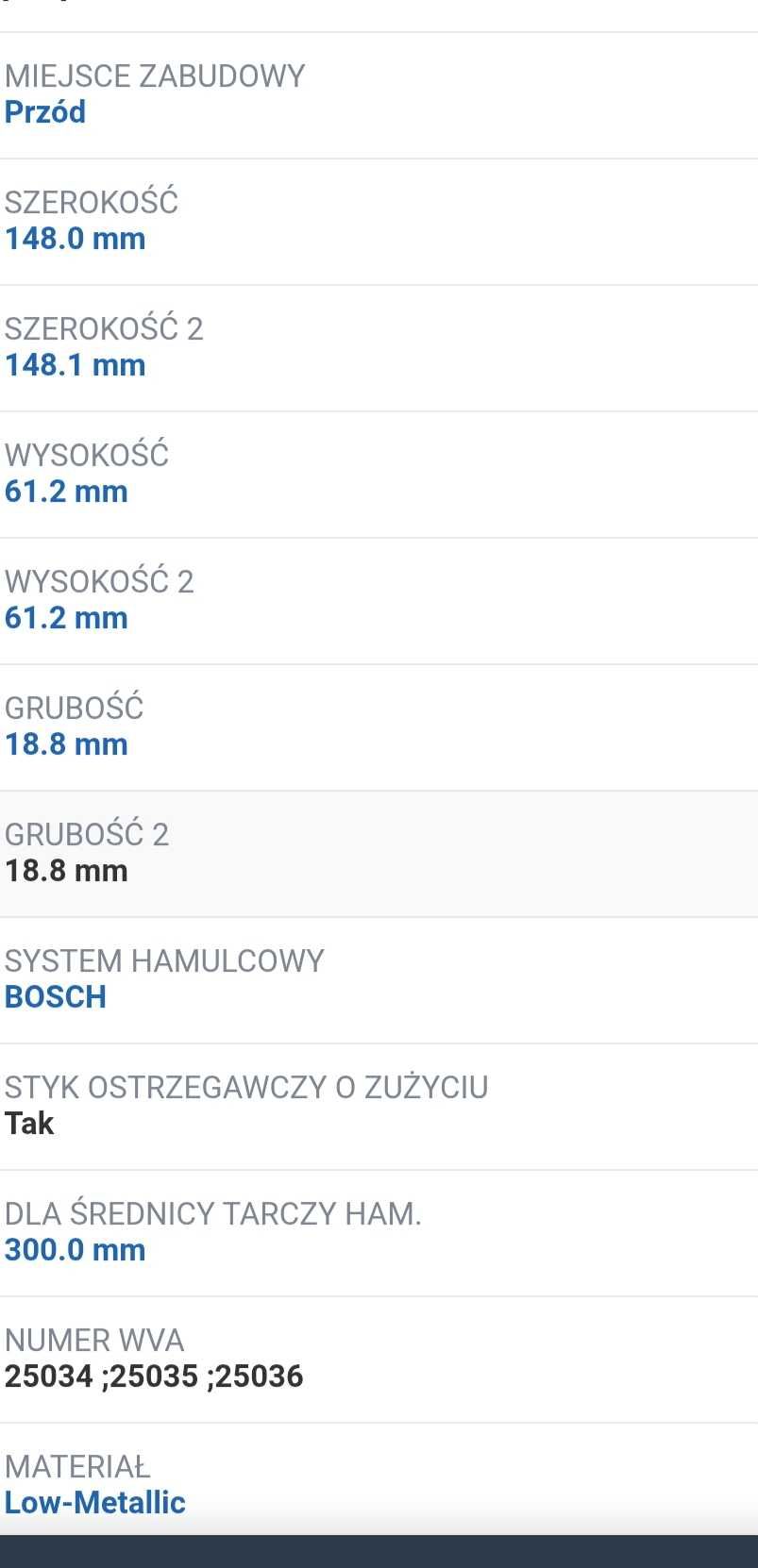 Kpl. klocków hamulcowych (przód i tył) Opel Astra J, Mokka, Zafira C