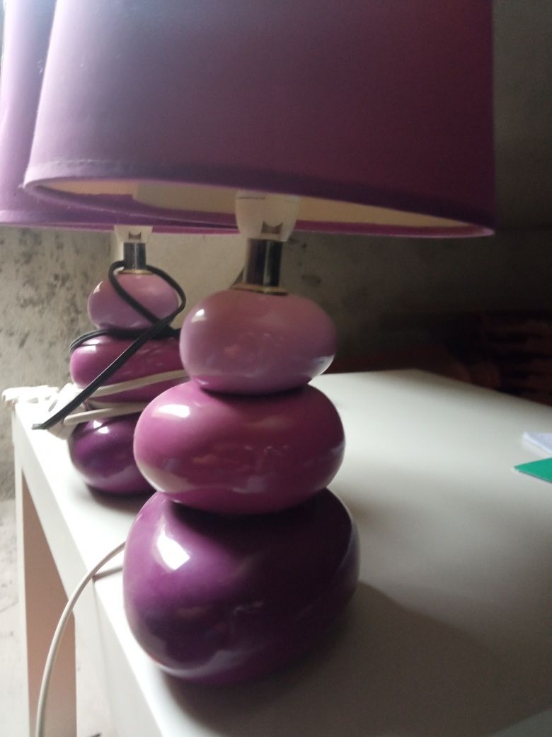 Par de candeeiros de mesa cabeceira