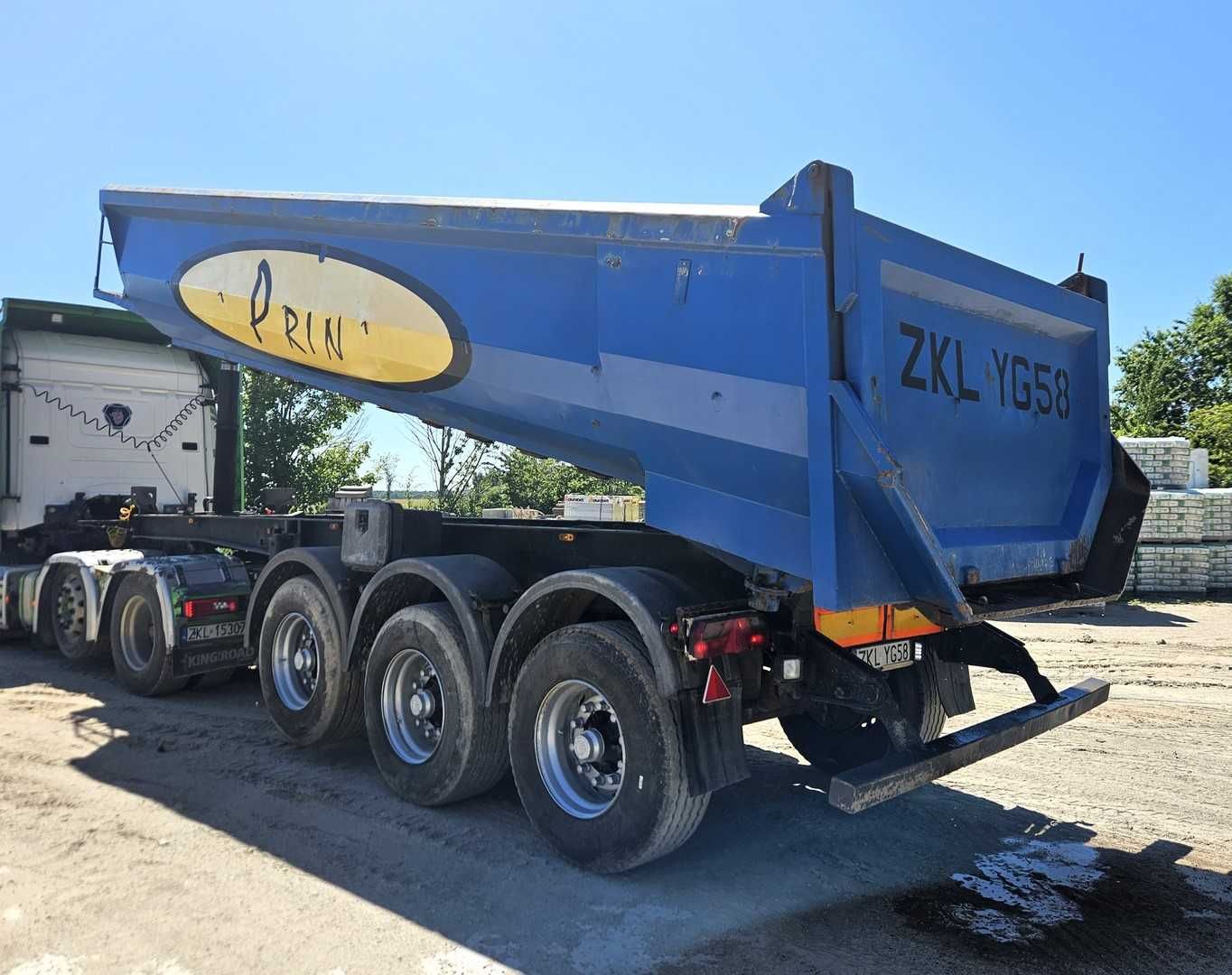 Naczepa wywrotka CMT W25- 2005 r -pojemność 24 m3