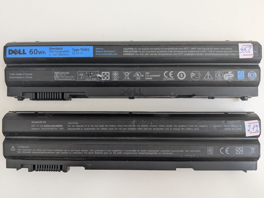 Оригінальна батарея Dell  T54FJ  для Dell Latitude E5420, E5430,