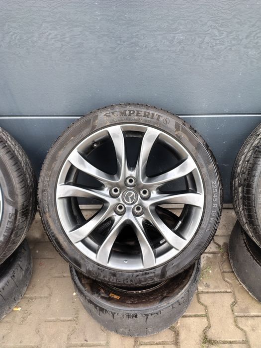 Całe koła Mazda r19 225/45 opony semperit speed-life3