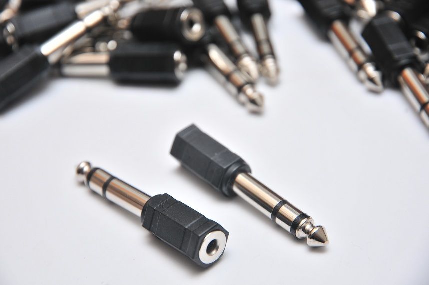 Переходник с Jack 6.3mm на миниджек 3,5мм металл Мама-папа 6.5