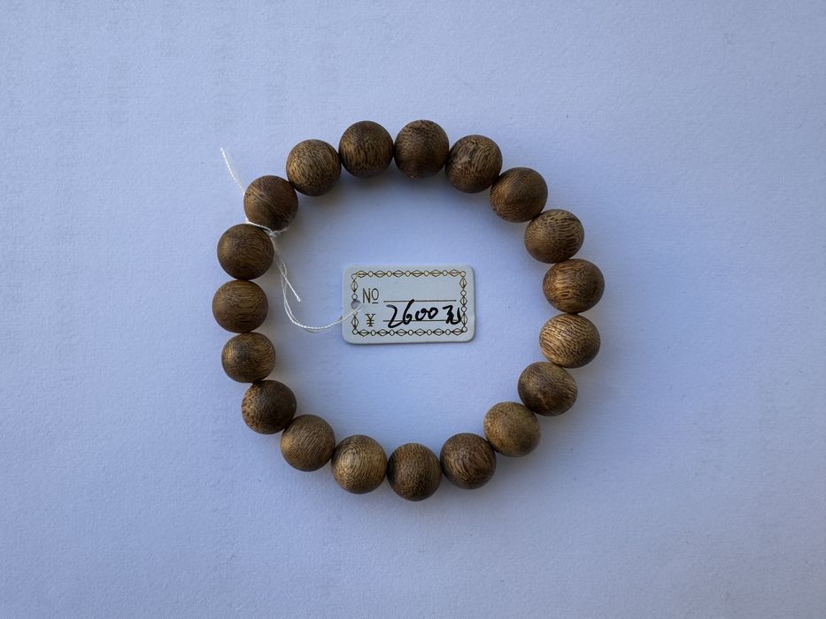 Pulseira de Agarwood Kyara Natural – 8mm, 6,5g, Aroma Doce e Intenso