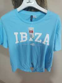 T-shirt H&M nowy r. S Ibiza