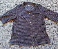 Granatowa koszula w groszki rozmiar 52
