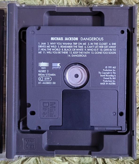 Mini Disc Michael Jackson Dangerous
