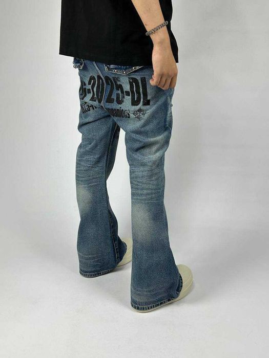 ARCHIVE Flared джинси faded джинсы синие сині клеш кльош архив S M L