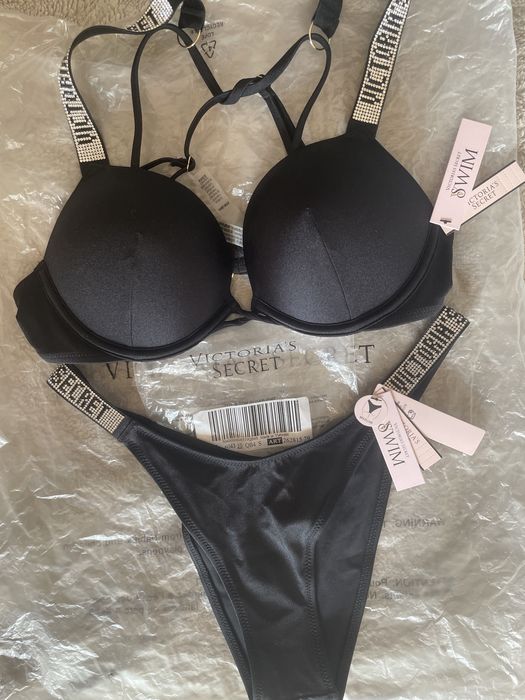Купальник Victoria’s Secret Bikini Shine Strap Sexy Tee Push-Up Black