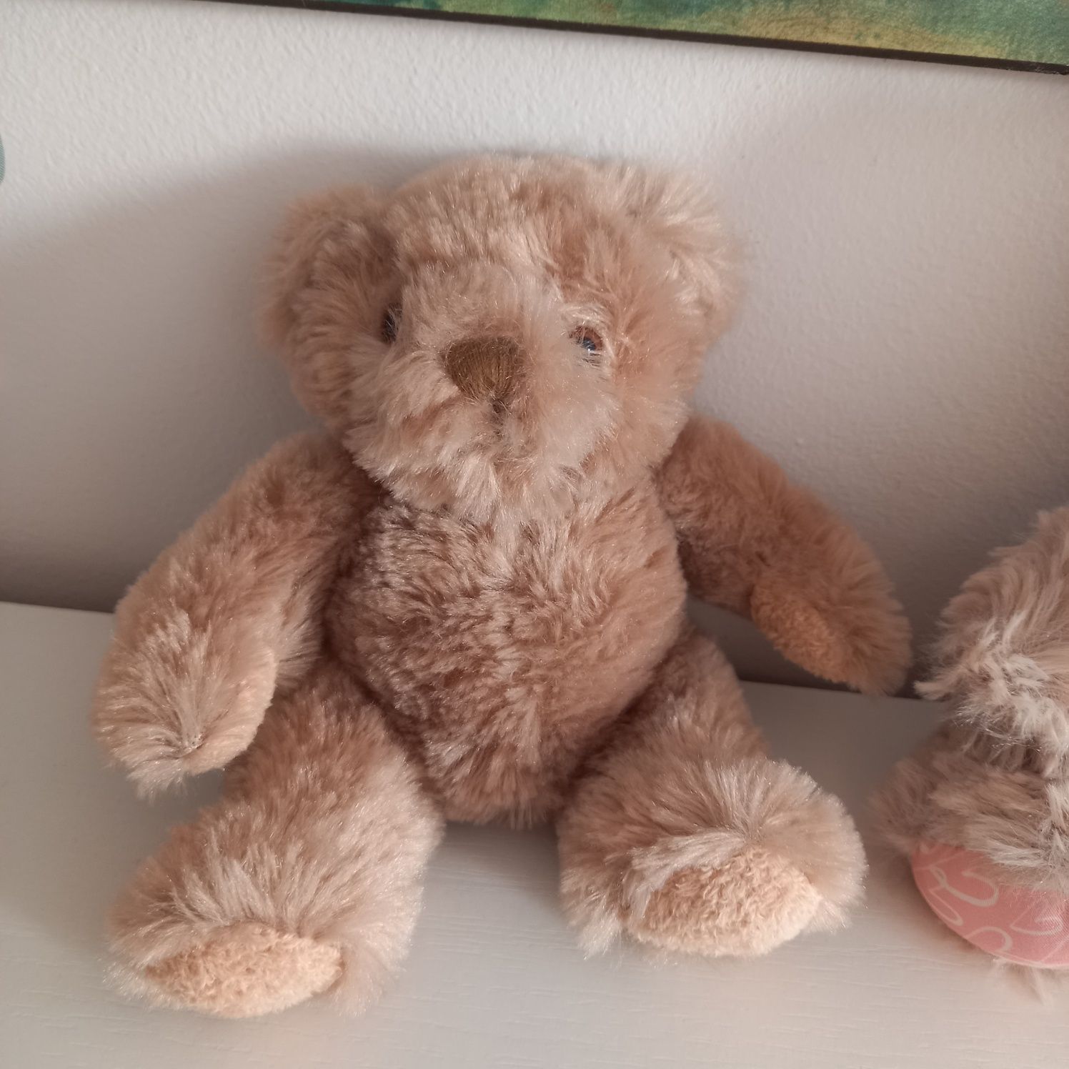 Dwa misie milutkie mięciutkie miś pluszak maskotka beżowy Teddy Bear