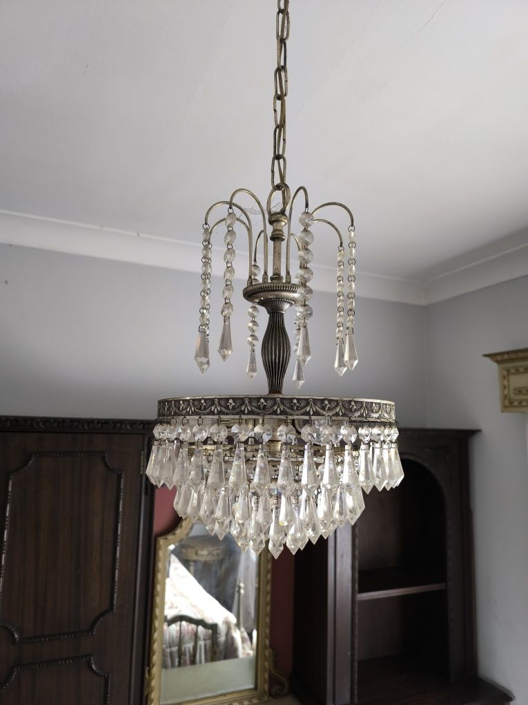 Candeeiro de cristal antigo