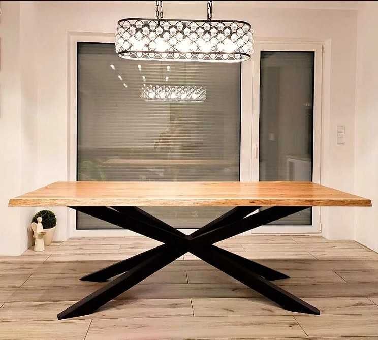 Stół dębowy 200x90 cm – wiele kolorów i rodzajów nóg