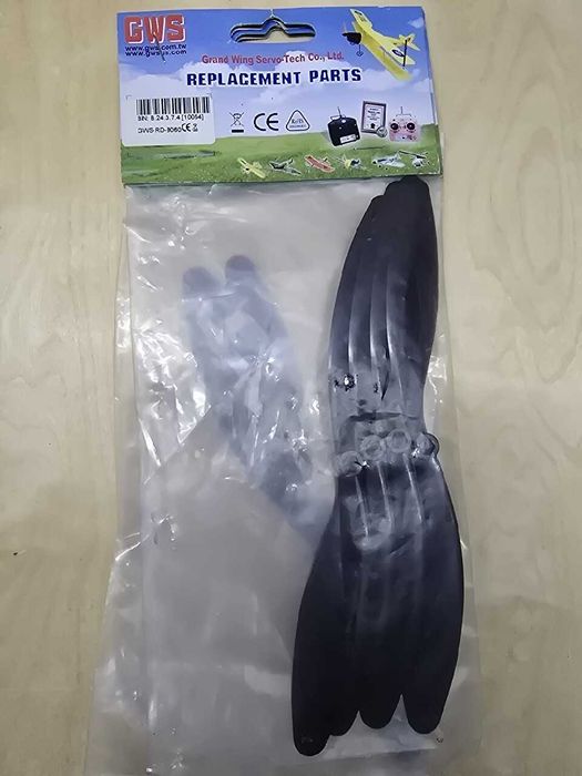 Śmigło GWS różne rozmiary, plastikowe – nowe, nieużywane