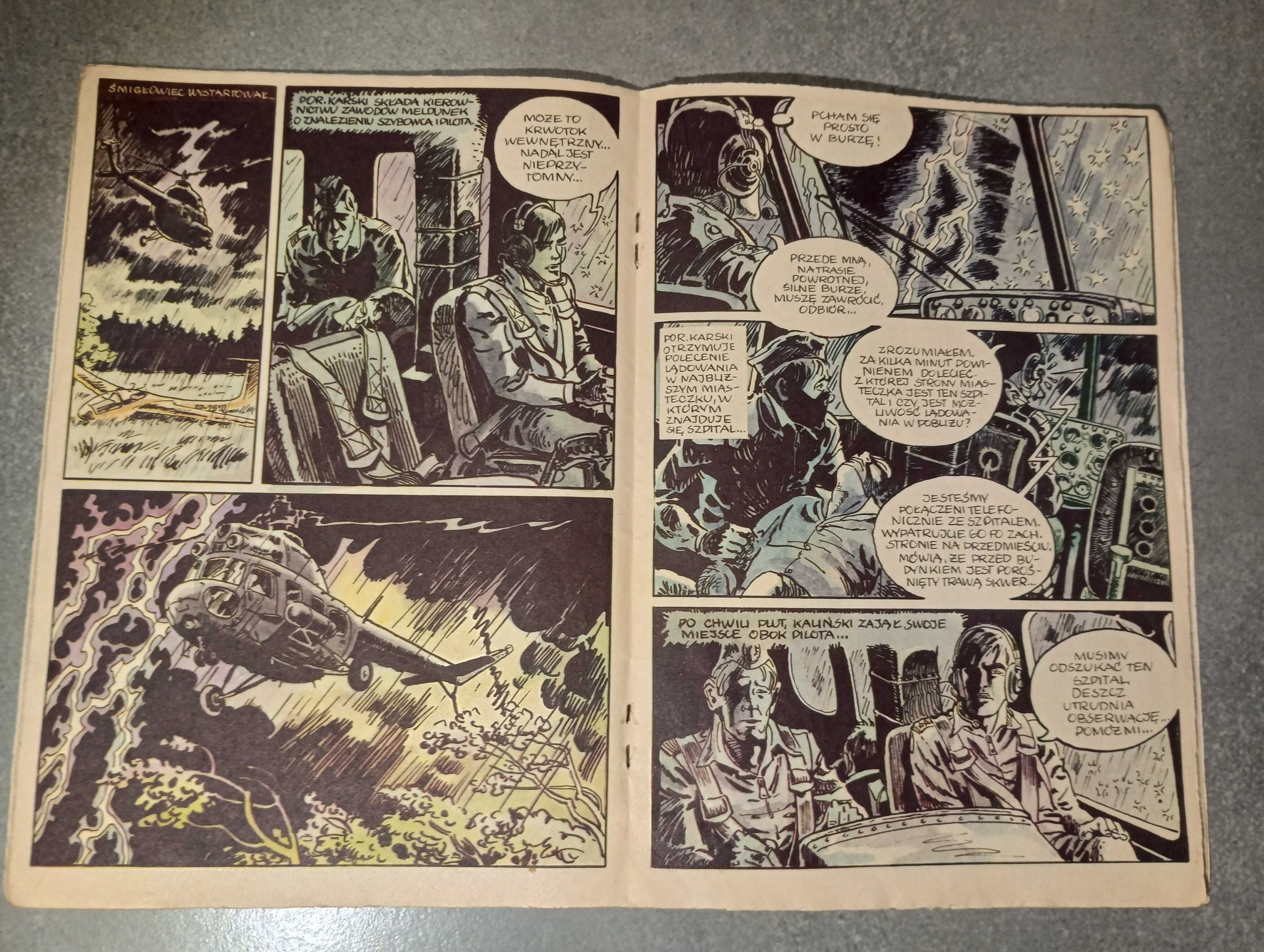 PILOT ŚMIGŁOWCA "KRAKSA" Komiks PRL Wydanie 1 , rok 1983 UNIKAT