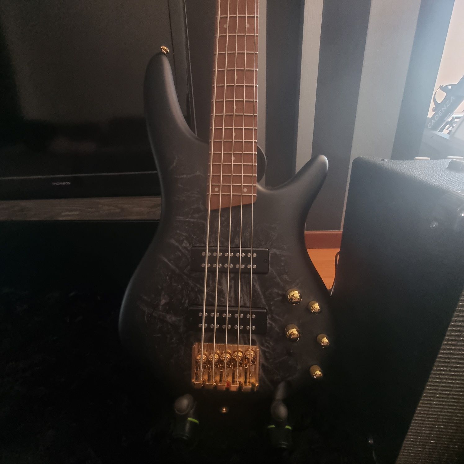 Contra baixo 5 cordas IBANEZ SR-305 + Amplificador de baixo da Fender