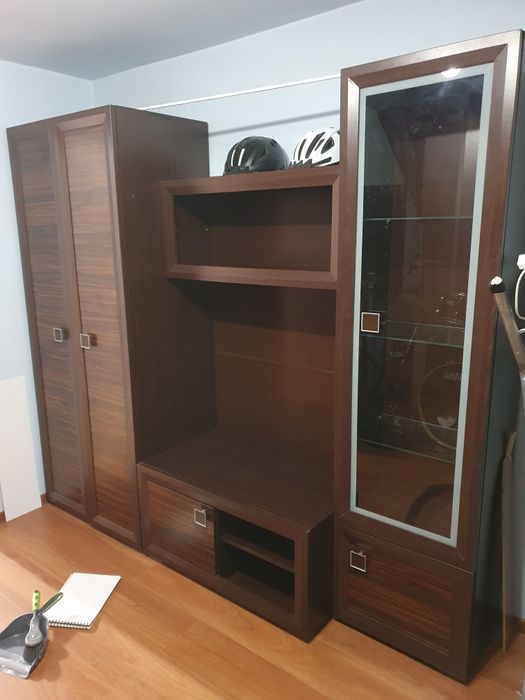 Meble do salonu/ sypialni ciemne zadbane