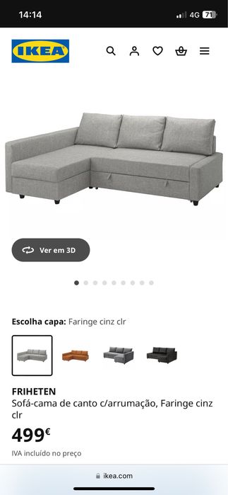 Sofa ikea em otimo estado