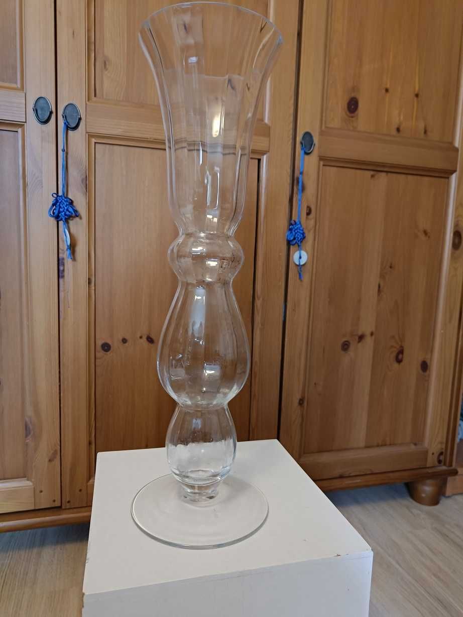 Wazon wysoki 55cm szkło bezbarwne
