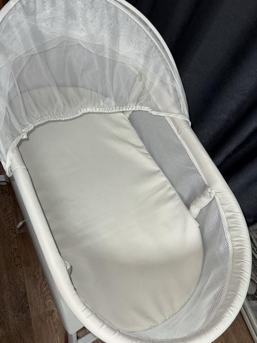 Детская кроватка-люлька  Lionelo Coral White