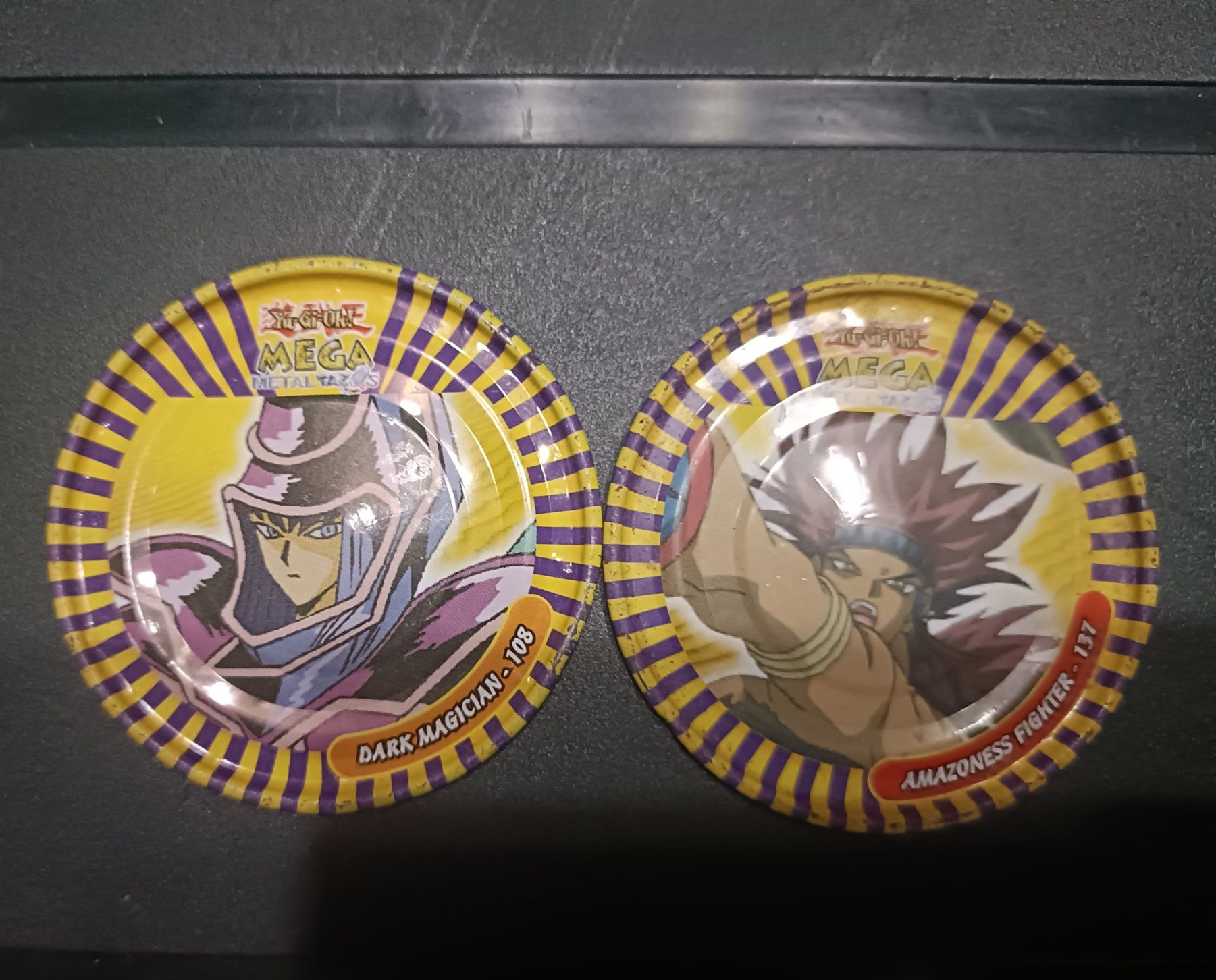 4 Mega Metal Tazos Yu-Gi-Oh