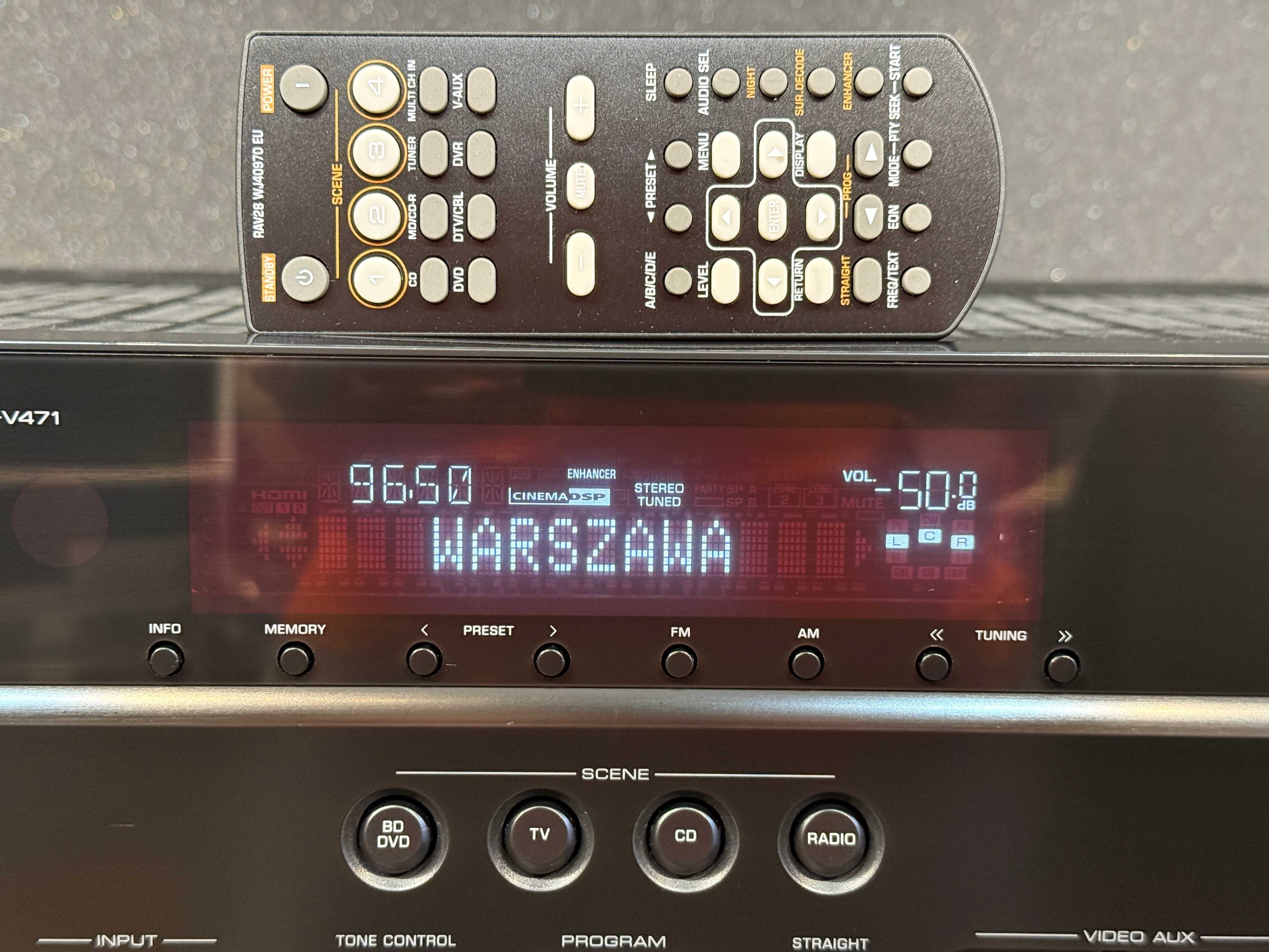 Amplituner 5.1 - YAMAHA RX-V471 +Pilot - Bluetooth USB Optical HDMI