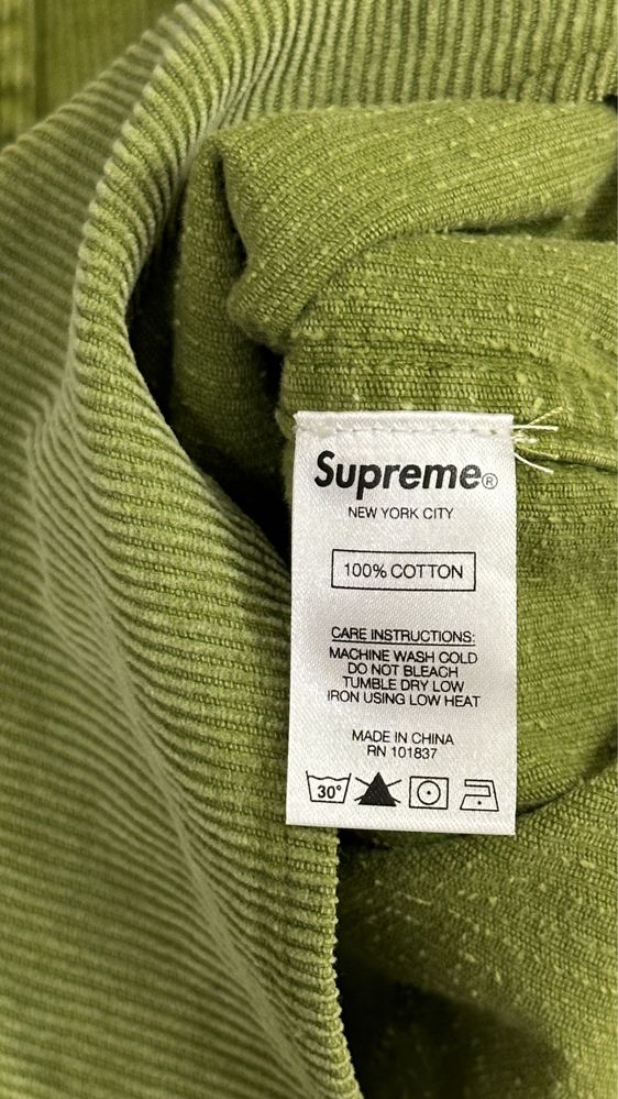 Оригінальна вельветова сорочка Supreme розмір М