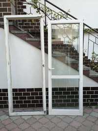 Drzwi balkonowe drewniane trójszybowe 90x230 prawe