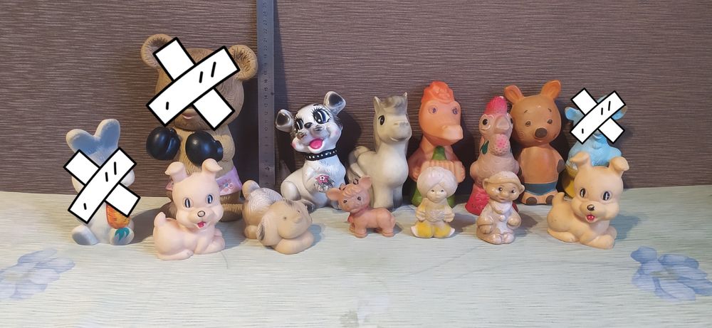 Гумові іграшки часів СРСР