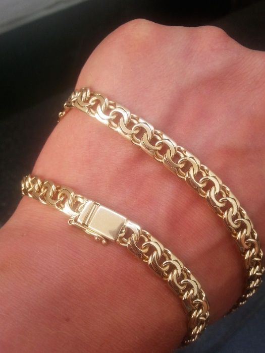 Złoty ŁAŃCUCH GALIBARDI - 55 CM - 585 - Warszawa