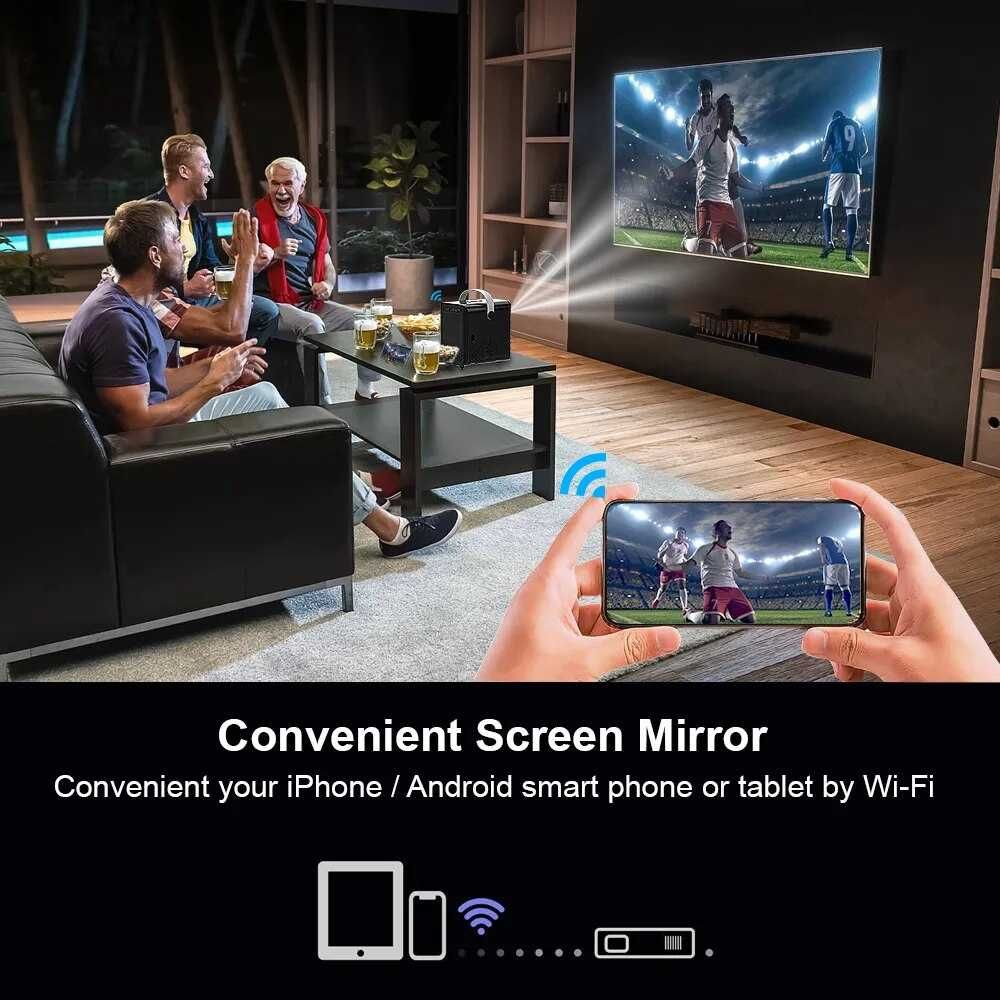 Новый Android проектор HONGTOP P10 4/64Gb - Wi-Fi 2.4 - 5 GHz
