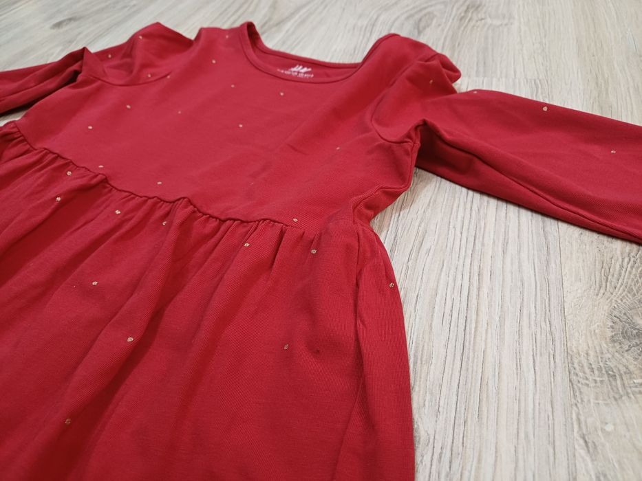 Czerwona sukienka H&M r.122/128