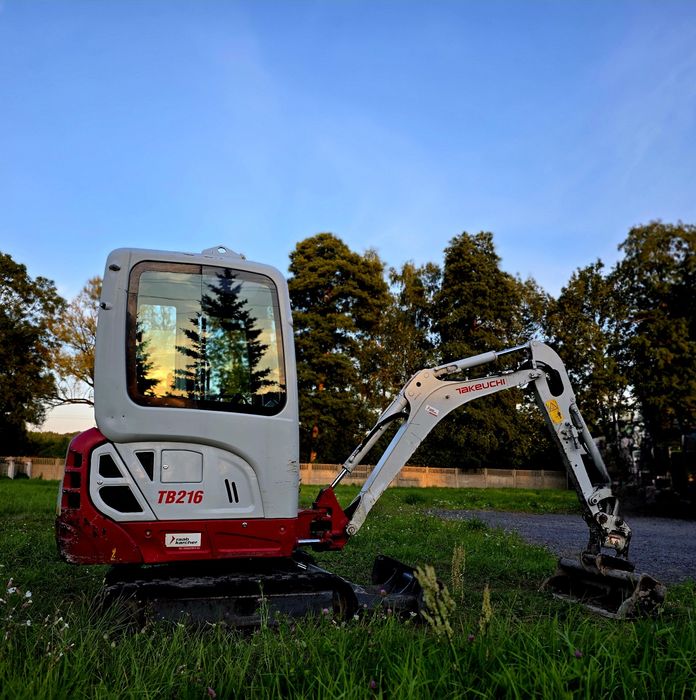 Minikoparka Takeuchi TB 216 Powertilt 2018 rok mały przebieg Rozsuwane
