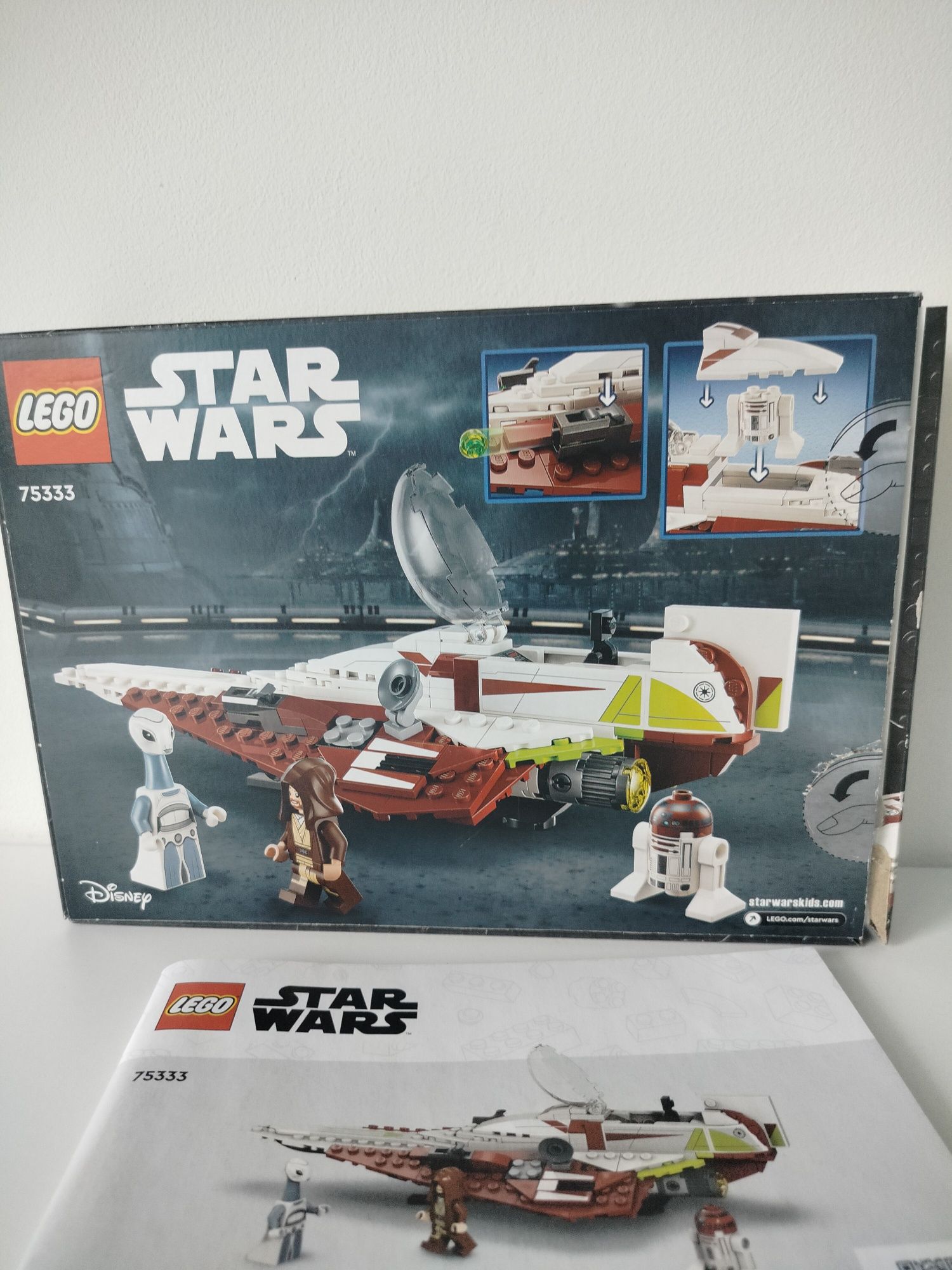 Pudełko i instrukcja po LEGO Star Wars 75333