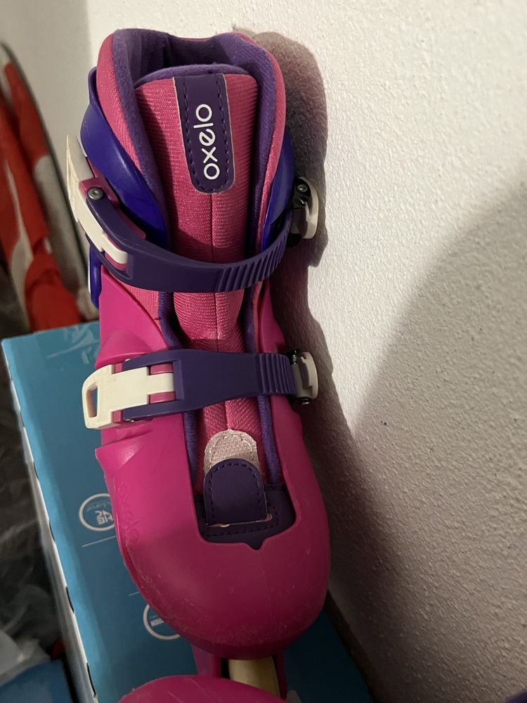 Patins menina rosa e roxo
