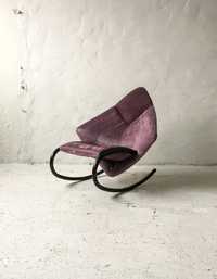 Modernistyczny fotel bujany lata 80 vintage