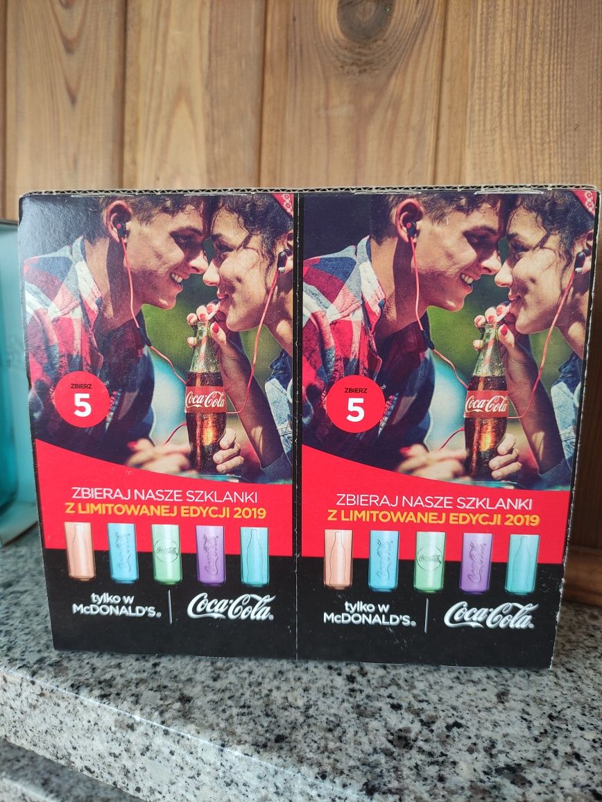 Szklanki z Coca-Cola seria limitowana 2019