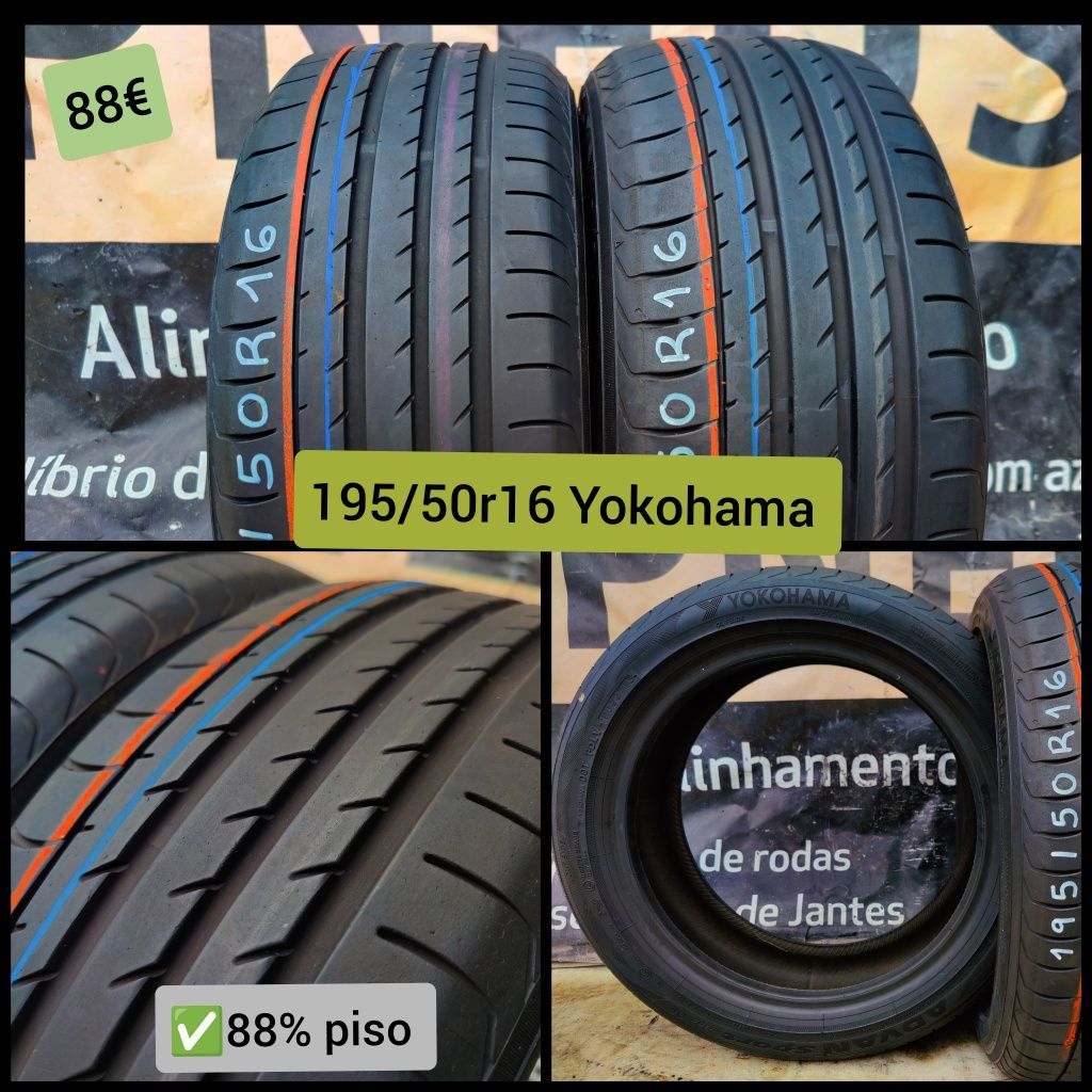 Pneus 195/45r16 195/50r16 205/45r16  Semi novos em Leiria