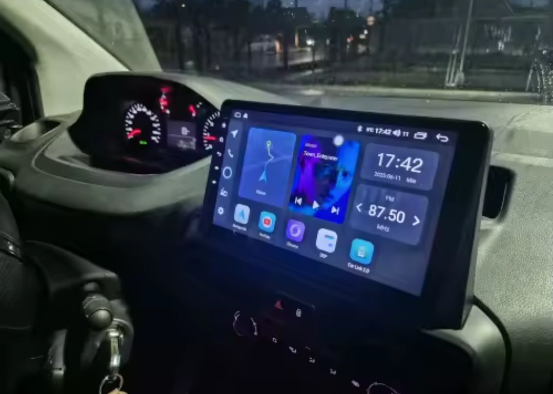 Radio Android Berlingo/Partner/Combo/Rifter + GPS  + carplay (Novos)