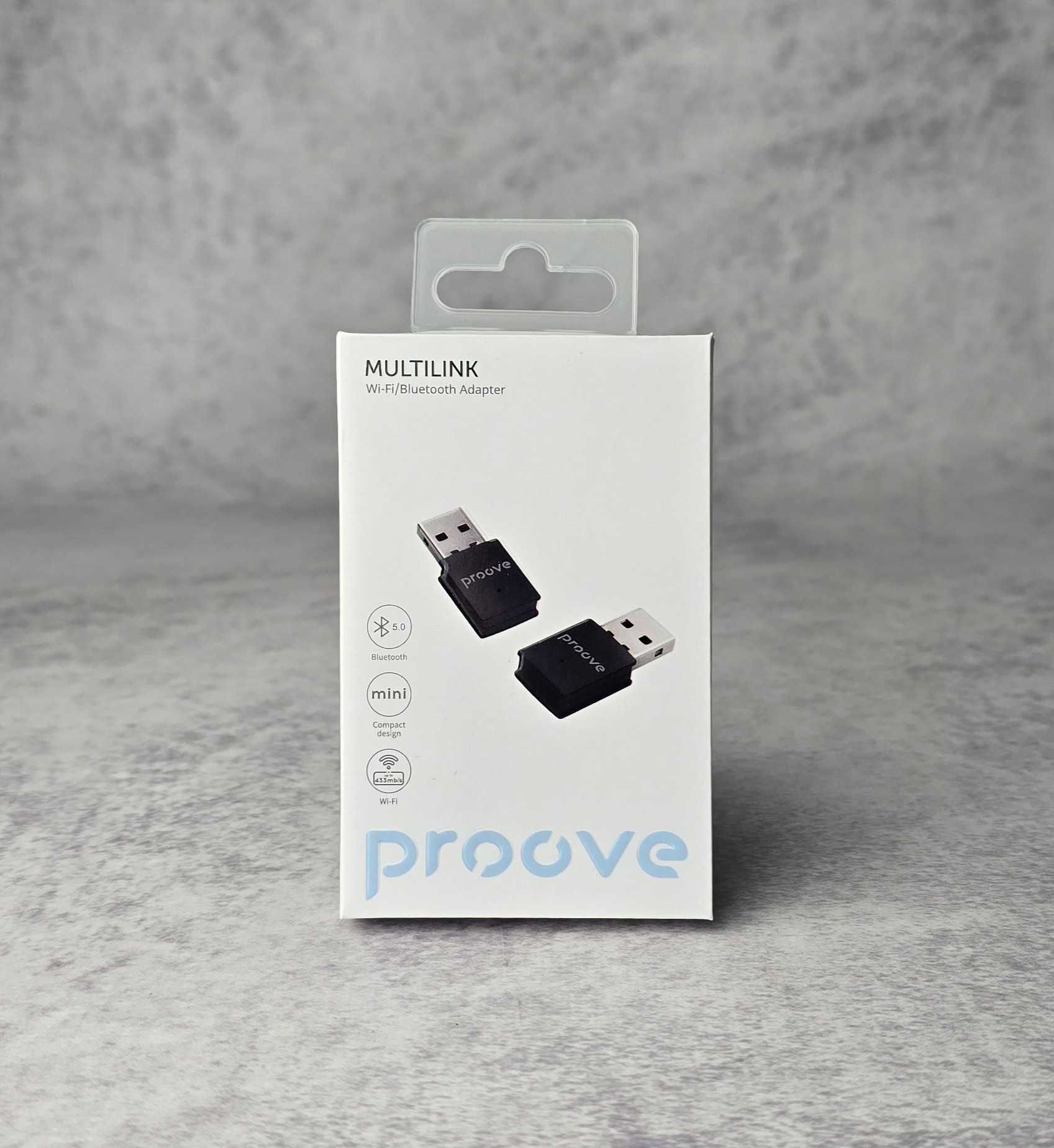 Адаптер Proove Multilink Bluetooth 5.0 + WіFі 2.4Ghz/5Ghz Black НОВИЙ!