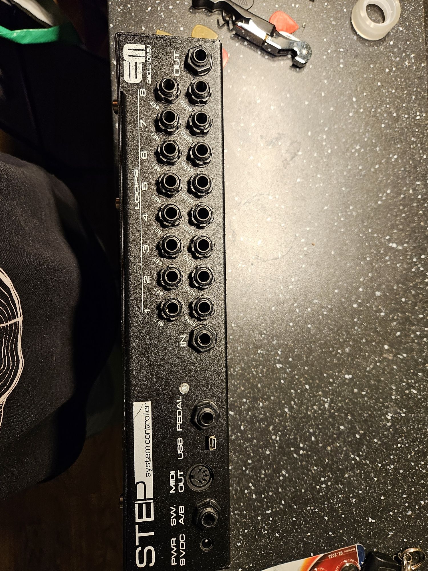 Gitarowy Sterownik kontroler Looper Midi EM Custom krosownica