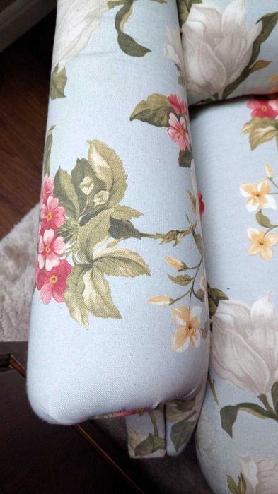 Fotel Dekoria jak nowy, elegancki i stylowy