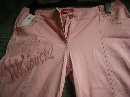 różowe spodnie damskie r.L/XL
