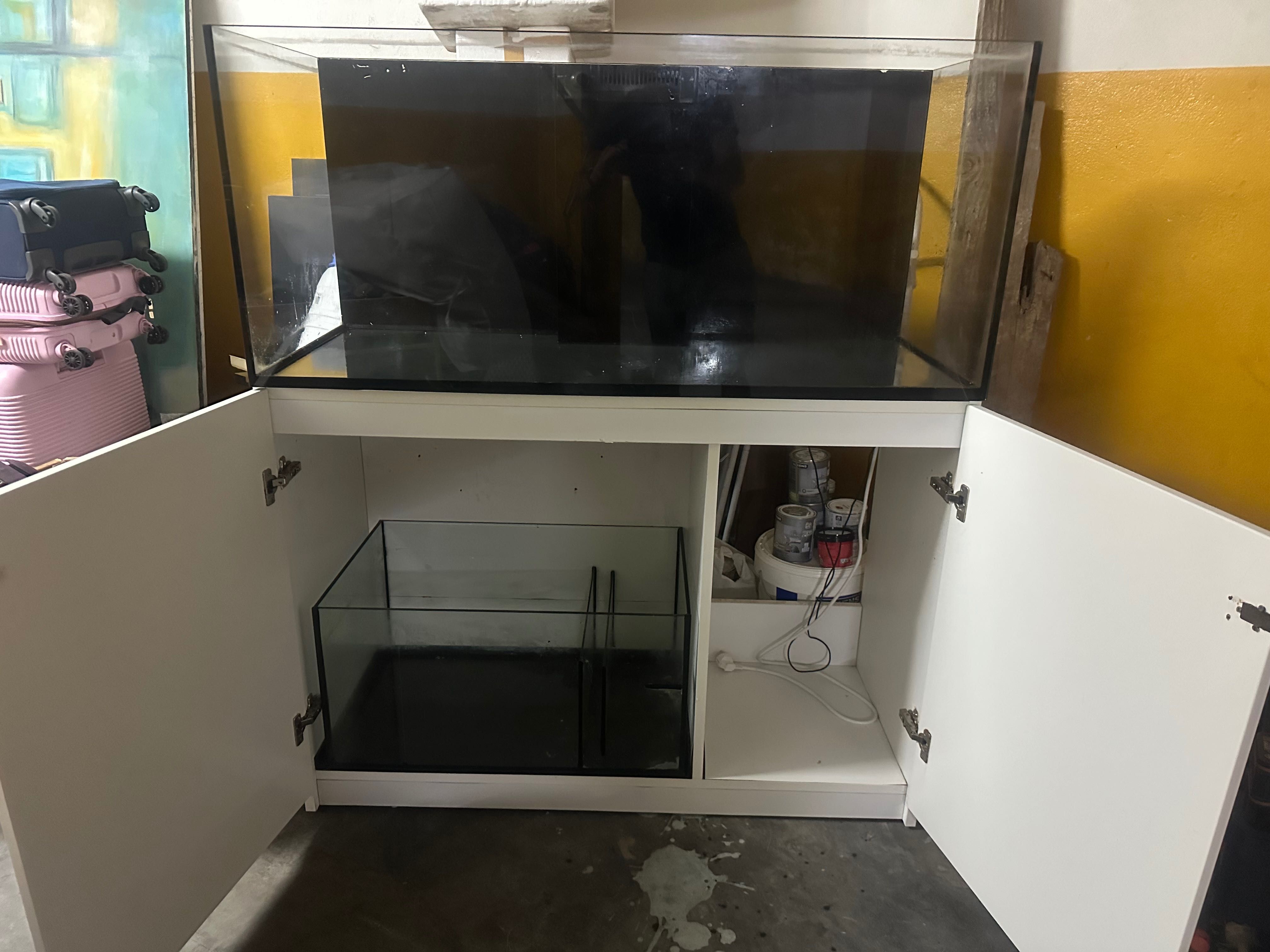 Red Sea reefer 350 aquarium , sump , stand and pipes