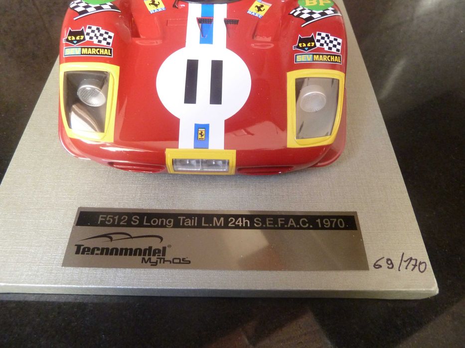 1:18 Tecnomodel, Ferrari 512S, Posey, Le Mans 1970, AutoArt Minichamps