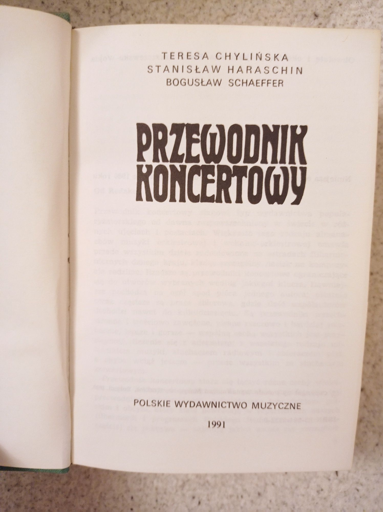 Przewodnik koncertowy. Teresa Chylińska